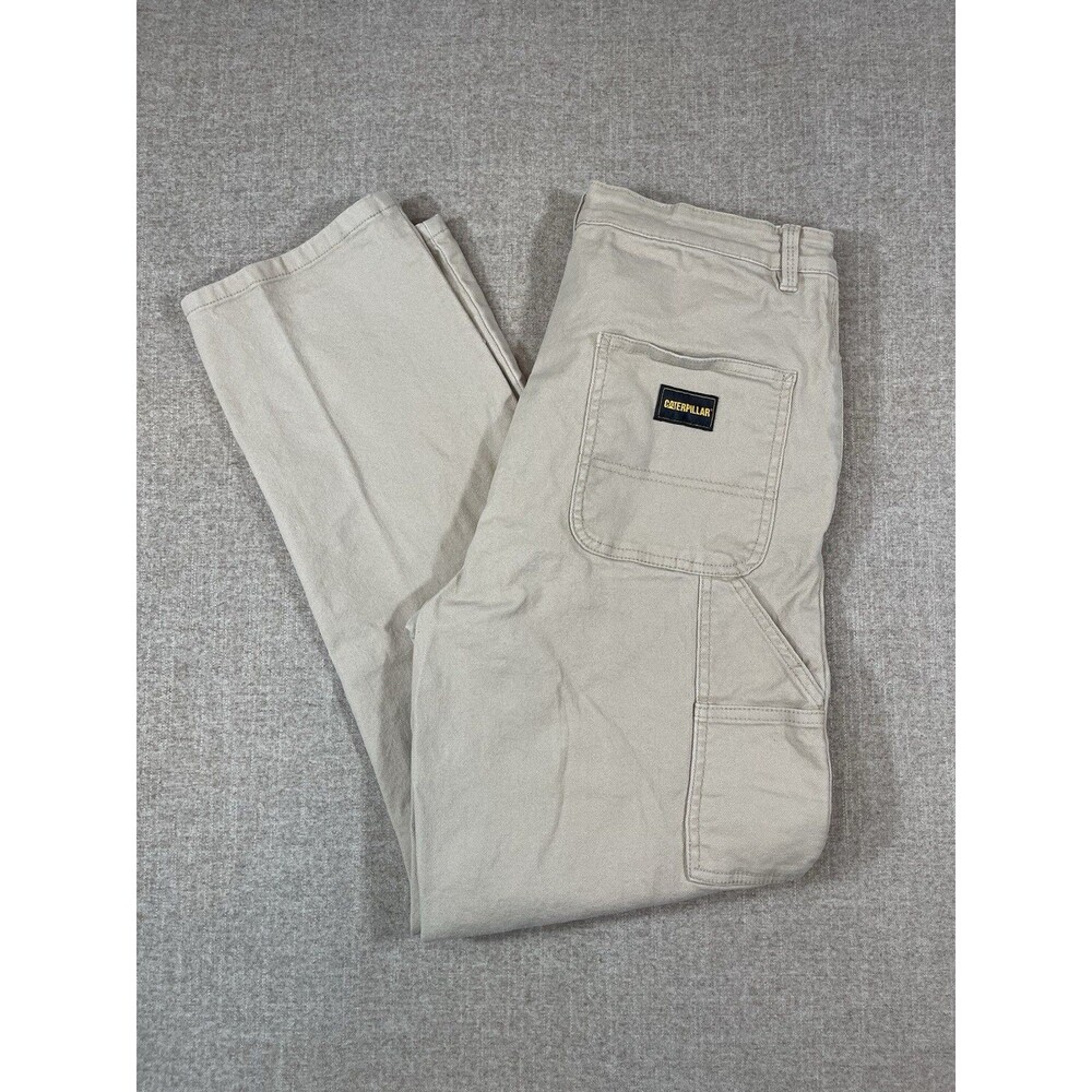 CAT Caterpillar Women’s Work Jeans Size 10 Tan Carpenter